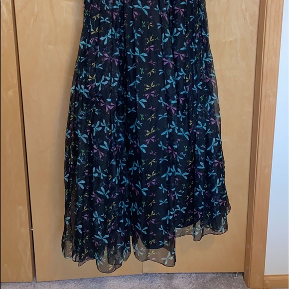 ROCHAS Strapless long dress - dragon fly pattern - Picture 8 of 16